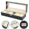 Hộp đựng đồng hồ GOJO đa năng, lưới 2-12 chỗ, khóa, nắp kính lớn, chống nước cho nữ 6