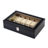 Hộp đựng đồng hồ GOJO đa năng, lưới 2-12 chỗ, khóa, nắp kính lớn, chống nước cho nữ 9