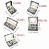 Hộp đựng đồng hồ và trang sức lưới 2-12, da thời trang, chống thấm nước, nắp kính lớn, khóa an toàn giá 124.520₫ 2