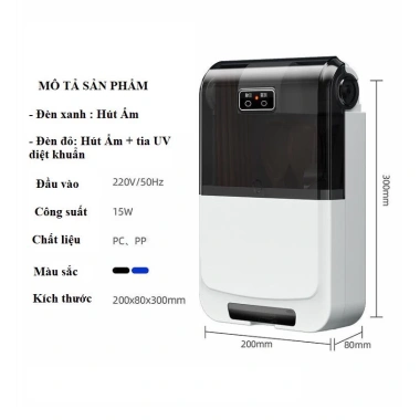 Hộp Đựng Đũa Muỗng Khử Khuẩn UV Hút Ẩm Thông Minh Tiện Dụng cho Nhà Bếp - Mta-Mart2 3