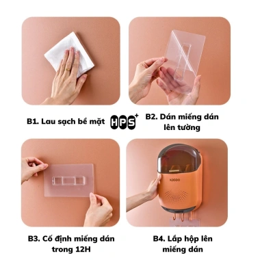 Hộp Đựng Đũa Muỗng Thìa Treo Tường, Khay Hứng Nước, Nắp Đậy, Chống Côn Trùng