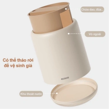 Hộp Đựng Đũa Thìa Dao Kéo ECOCO E24.019 Ống Cắm Nhà Bếp Hiện Đại Giá 163.400 VND