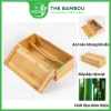 Hộp đựng đũa thìa tre có nắp đậy An toàn tiện lợi cho nhà hàng quán ăn