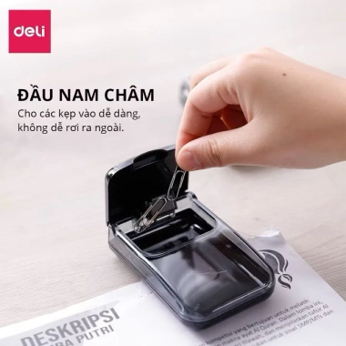 Hộp đựng ghim nam châm Deli, ghim kẹp đa năng màu ngẫu nhiên, giá 45.000 VND 9