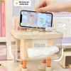 Hộp đựng giấy ăn có giá đỡ điện thoại, ngăn đa năng, 4 chân dễ thương - chỉ 99.000₫ 7