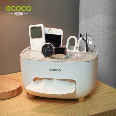 Hộp Đựng Giấy Ăn & Đồ Đa Năng Ecoco - Tiết Kiệm Không Gian, Giá 27.260 VND