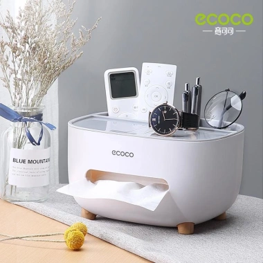Hộp Đựng Giấy Ăn & Đồ Đa Năng Ecoco - Tiết Kiệm Không Gian, Giá 27.260 VND
