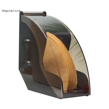 Hộp Đựng Giấy Lọc Cà Phê Tay Nhỏ CORED Nắp Acrylic Bảo Quản Dụng Cụ Barista Nhà Bếp 9