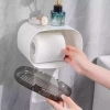 Hộp đựng giấy STGE dán tường nhà tắm, nắp đậy chống nước, decor - chỉ 71.400₫ 4