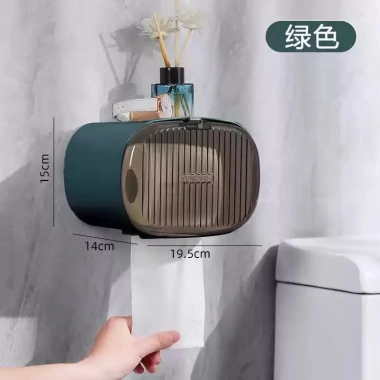 Hộp đựng giấy STGE dán tường nhà tắm, nắp đậy chống nước, decor - chỉ 71.400₫ 10