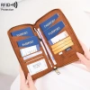 Hộp đựng hộ chiếu RFID chặn - Ví du lịch dây kéo dài, giữ vé & tài liệu, giảm còn 293.933đ 3