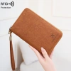 Hộp đựng hộ chiếu RFID chặn - Ví du lịch dây kéo dài, giữ vé & tài liệu, giảm còn 293.933đ 4