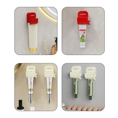 Hộp đựng kem PURECOTTON, máy ép tay, kẹp giá để đồ, không đục lỗ - giá chỉ 45.100₫