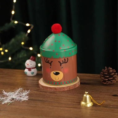 Hộp đựng kẹo Giáng sinh DARON thiếc – Mũ Noel, Người tuyết, Chim cánh cụt – Bánh quy 108.900₫