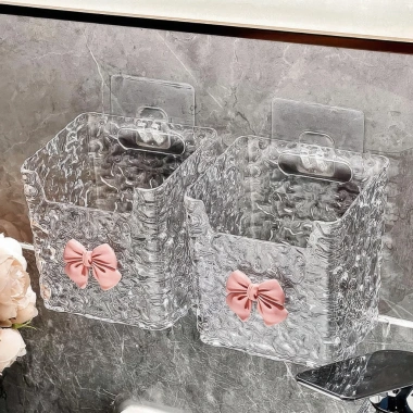 Hộp đựng khăn giặt treo tường - Giá treo bồn rửa, khăn giấy lau mặt, giá treo phòng tắm chỉ 15.900₫