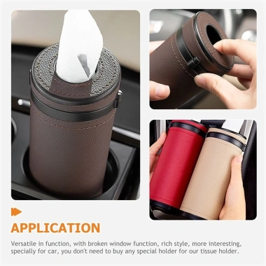 Hộp đựng khăn giấy da hình trụ cho ô tô, xe buýt - Giảm giá, chỉ 144.433₫ 7 Hộp đựng khăn giấy da hình trụ cho ô tô, xe buýt - Giảm giá, chỉ 144.433₫ 7