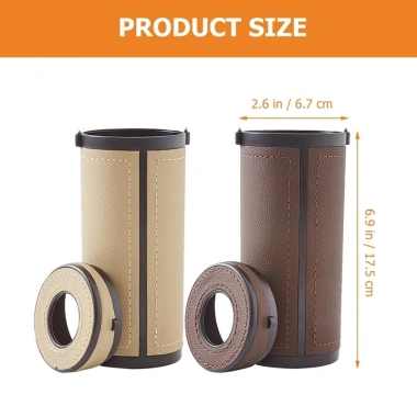 Hộp đựng khăn giấy da hình trụ cho ô tô, xe buýt - Giảm giá, chỉ 144.433₫