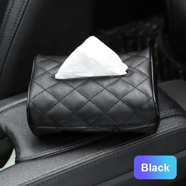Hộp Đựng Khăn Giấy Da PU Gắn Tấm Che Nắng Xe Hơi - Sang Trọng, Giá 51.200₫ 8