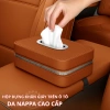 Hộp Đựng Khăn Giấy Ô Tô Da Nappa Cao Cấp, Khóa Kéo Tiện Lợi, Treo Xe Sang Trọng - Giá 158.000₫