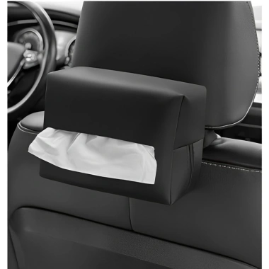 Hộp Đựng Khăn Giấy Ô Tô Da Nappa Cao Cấp, Khóa Kéo Tiện Lợi, Treo Xe Sang Trọng - Giá 158.000₫ 8
