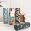 Hộp đựng khăn giấy ô tô PlumHOUSE họa tiết hoa - Hình trụ du lịch, giá đỡ cốc, phù hợp bàn nhà VN, giá 47.410₫