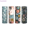 Hộp đựng khăn giấy ô tô PlumHOUSE họa tiết hoa - Hình trụ du lịch, giá đỡ cốc, phù hợp bàn nhà VN, giá 47.410₫ 2