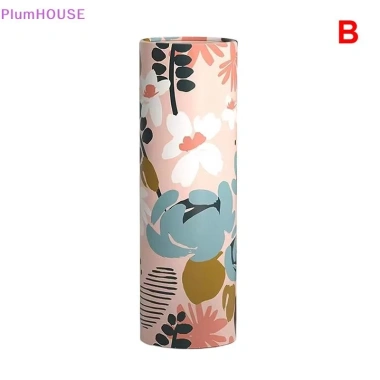 Hộp đựng khăn giấy ô tô PlumHOUSE họa tiết hoa - Hình trụ du lịch, giá đỡ cốc, phù hợp bàn nhà VN, giá 47.410₫ 8
