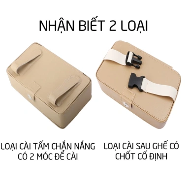 Hộp Đựng Khăn Giấy Xe Hơi Bọc Da Cao Cấp - Lịch Sự, Dễ Dùng, Tặng Khăn Giấy