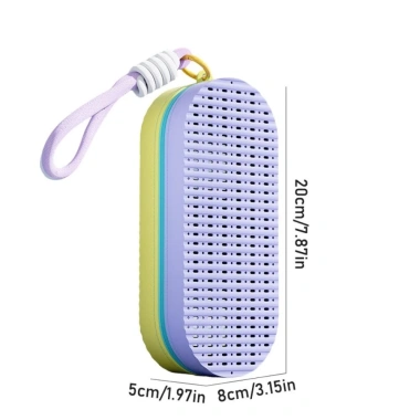 Hộp đựng kính bơi có dây kéo, chống nước, silicone mềm, lỗ thoát - 109.404₫ 2
