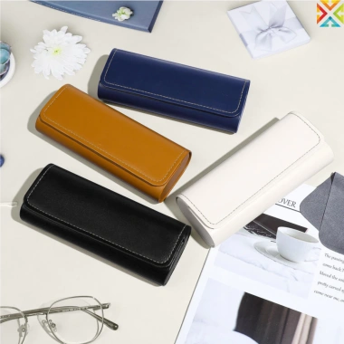Hộp đựng kính da PU ghép nối thủ công, chống áp suất, quang đọc sách - 58.311₫