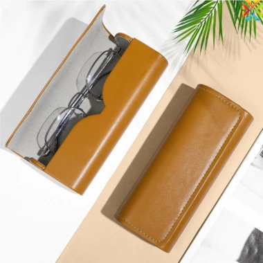 Hộp đựng kính da PU ghép nối thủ công, chống áp suất, quang đọc sách - 58.311₫