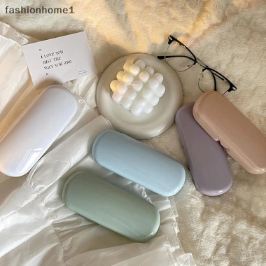 Hộp đựng kính màu kem di động, dễ thương cho sinh viên du lịch - Kính râm VN 2
