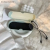 Hộp đựng kính màu kem di động, dễ thương cho sinh viên du lịch - Kính râm VN 4