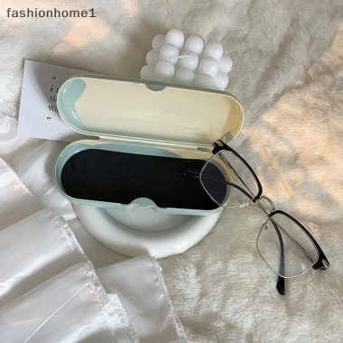 Hộp đựng kính màu kem di động, dễ thương cho sinh viên du lịch - Kính râm VN 4
