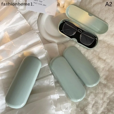 Hộp đựng kính màu kem di động, dễ thương cho sinh viên du lịch - Kính râm VN 9