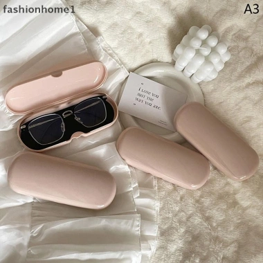 Hộp đựng kính màu kem di động, dễ thương cho sinh viên du lịch - Kính râm VN 10