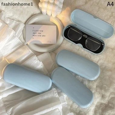 Hộp đựng kính màu kem di động, dễ thương cho sinh viên du lịch - Kính râm VN 11