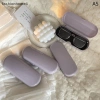Hộp đựng kính màu kem di động, dễ thương cho sinh viên du lịch - Kính râm VN 12
