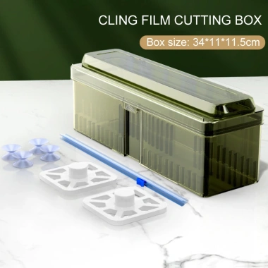 Hộp đựng màng bọc thực phẩm nhựa ZenithNook đầu hút dao cắt nạp lại - 94,600 VND
