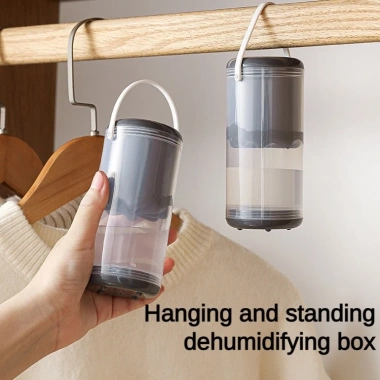 Hộp đựng máy hút ẩm treo tủ quần áo, viên nén hương liệu tái sử dụng, chống ẩm, khử mùi ký túc xá giá 31.466 VND