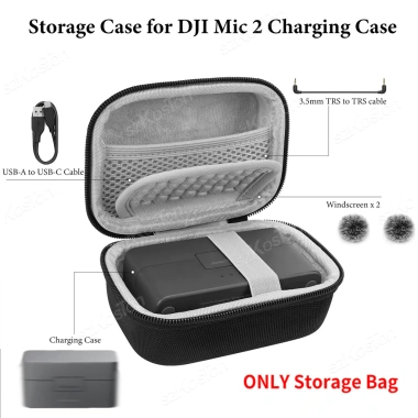 Hộp Đựng Micro DJI Mic 3, Mic 2, Mic Mini, Lark MAX 2 Túi Vỏ Cứng Bảo Quản