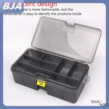 Hộp Đựng Mồi Câu Cá Hai Tầng Nhựa PP Xám - Giá Chỉ 158.975₫ 3 Hộp Đựng Mồi Câu Cá Hai Tầng Nhựa PP Xám - Giá Chỉ 158.975₫ 3