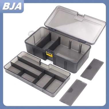Hộp Đựng Mồi Câu Cá Hai Tầng Nhựa PP Xám - Giá Chỉ 158.975₫