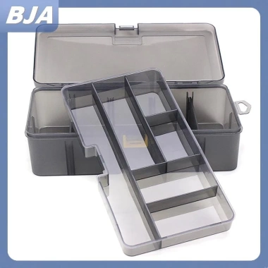 Hộp Đựng Mồi Câu Cá Hai Tầng Nhựa PP Xám - Giá Chỉ 158.975₫