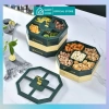 Hộp Đựng Mứt và Khay Bánh Kẹo Tết 3 Tầng Xanh Vàng Cao Cấp - Mẫu Mới Nhất, Giá 119k Loại 1 6