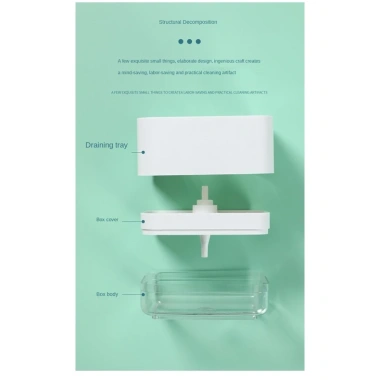 Hộp Đựng Nước Rửa Chén + Miếng Mút Bọt Biển - Giá 60.000 Tiết Kiệm & Tiện Lợi