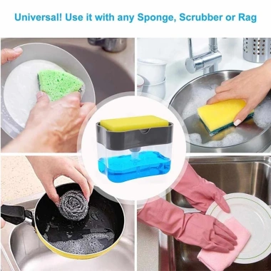Hộp đựng nước rửa chén thông minh trong suốt tạo bọt tiện lợi, giá chỉ 29.000₫