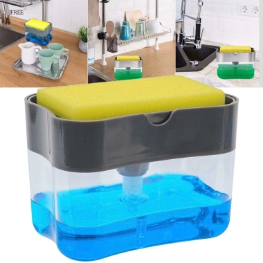 Hộp đựng nước rửa chén thông minh trong suốt tạo bọt tiện lợi, giá chỉ 29.000₫