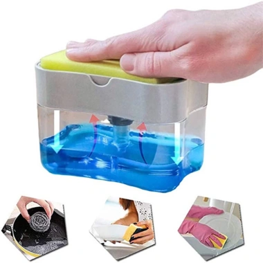 Hộp đựng nước rửa chén thông minh trong suốt tạo bọt tiện lợi, giá chỉ 29.000₫