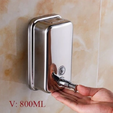 Hộp đựng nước rửa tay xà phòng nhấn treo tường inox - Giá chỉ 188.000 VND, giảm 22%